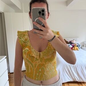 Zara Paisley Patterned Top